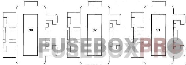 Acura MDX 2001 2006 auxiliary fuse holder fuse box