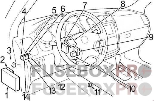 Acura MDX 2001 2006 dashboard