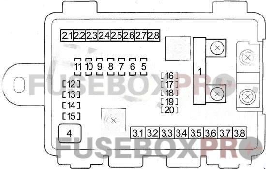 acura mdx 2007 2013 engine compartment fuse box 2