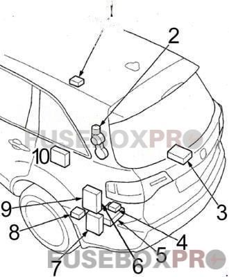 acura mdx 2007 2013 luggage compartment