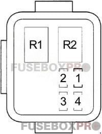 acura mdx 2010 2012 engine compartment relay box