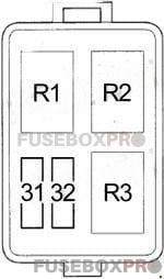 acura rdx 2007 2012 engine compartment relay box