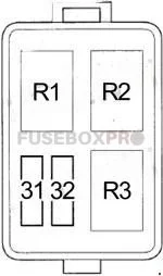 acura rdx 2007 2012 engine compartment relay box