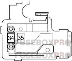 Acura RL 2005 2012 engine compartment fuse box 2