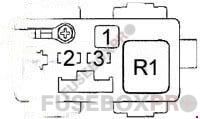 acura tl 2002 2003 engine compartment relay box 3