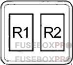 Acura TL 2004 2008 engine compartment relay box