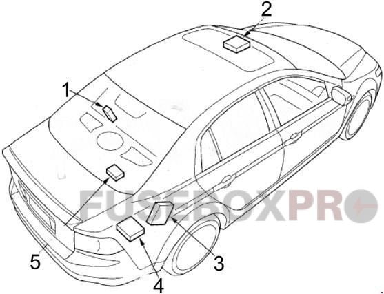 Acura TL 2004 2008 sensors