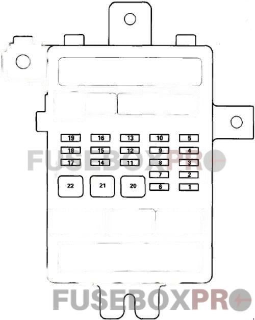 acura tl 2009 2014 passenger compartment fuse box 2