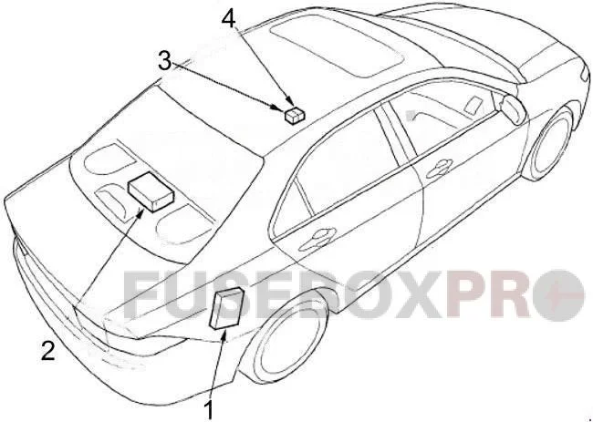 Acura TSX 2004 2008 body receivers and relays