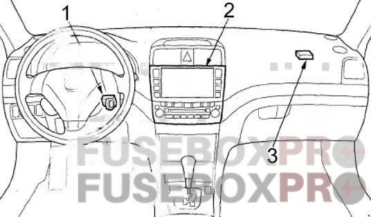 Acura TSX 2004 2008 dashboard 2