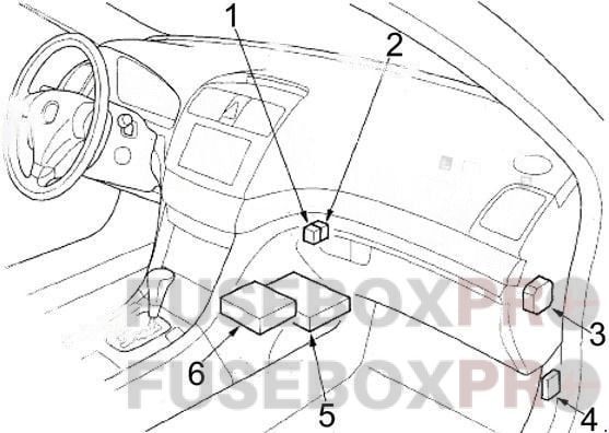 Acura TSX 2004 2008 dashboard 3