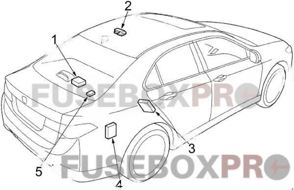 acura tsx 2009 2014 sensors and modules