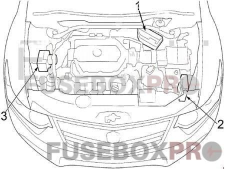 acura tsx 2009 2014 v6 engine compartment