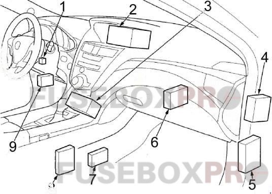 acura zdx 2010 2013 passenger compartment 2