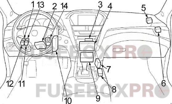 acura zdx 2010 2013 passenger compartment 3