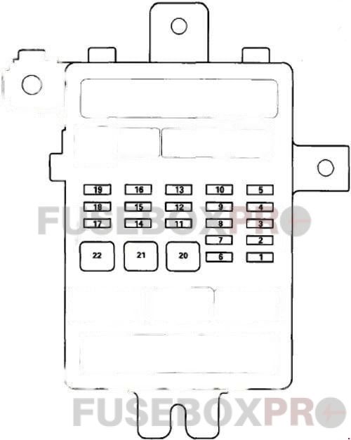 acura zdx 2010 2013 passenger compartment fuse box 2