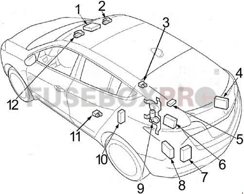 acura zdx 2010 2013 sensors and modules