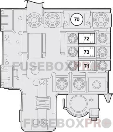 alfa romeo 147 2000 2010 battery possitive pole control box