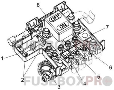 alfa romeo 166 2003 2007 engine compartment fuse box 02