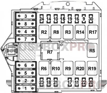 alfa romeo 166 2003 2007 engine compartment fuse box 2