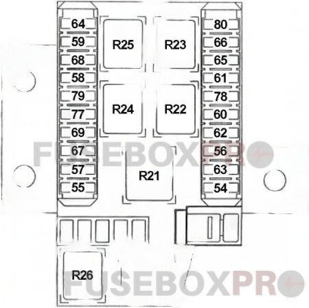 alfa romeo 166 2003 2007 luggage compartment fuse box 2