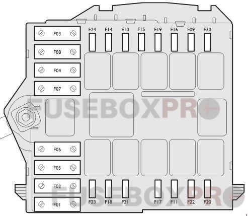 alfa romeo brera 2005 2010 fuse box near battery 02