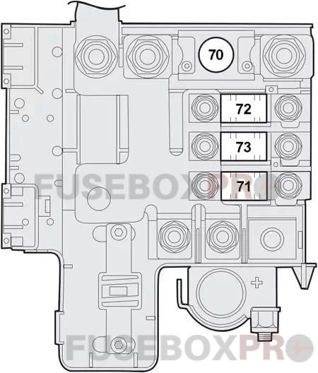 alfa romeo gt 2003 2010 battery possitive pole control box