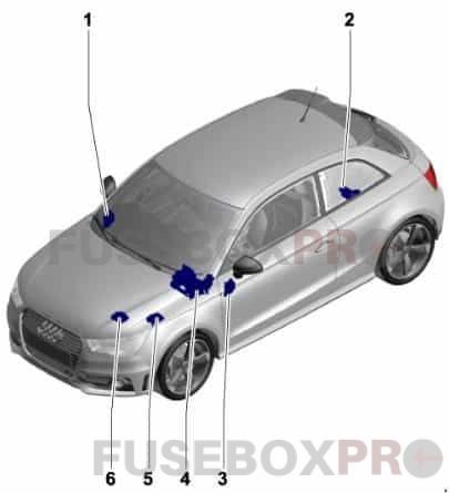 audi a1 audi s1 2010 2018 fuse box overview