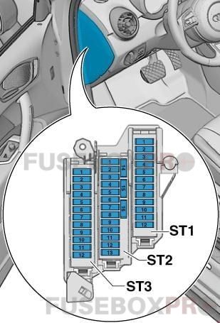 audi a1 audi s1 2010 2018 left hand drive fuse holder c sc