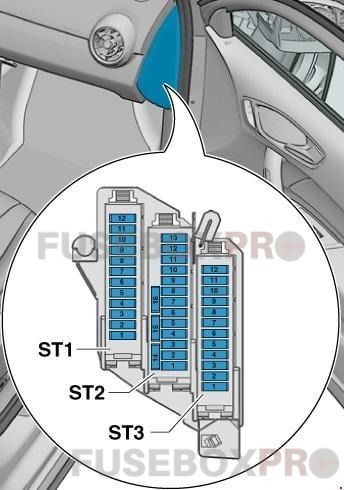 audi a1 audi s1 2010 2018 left hand drive fuse holder d sd