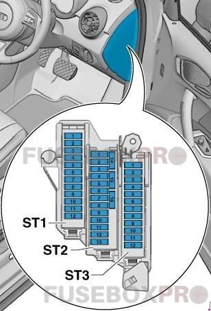 audi a1 audi s1 2010 2018 right hand drive fuse holder c sc