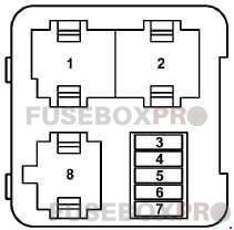 audi a3 and s3 8l 1996–2003 3 pin relay carrier