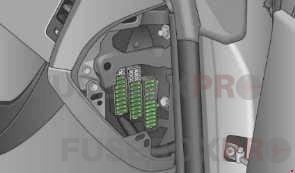 audi a5 2007 2012 dashboard fuse box right