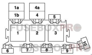 audi a6 s6 rs6 allroad c5 1997–2005 3 point relay carrier in electronic box