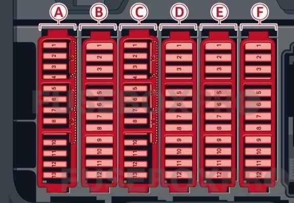 audi a8 d4 2010 2017 luggage compartment fuse box