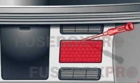 audi a8 d4 2010 2017 luggage compartment fuse panel cover