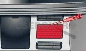 audi a8 d4 2010 2017 luggage compartment fuse panel cover