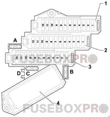 audi q7 2005 2015 left side fuse box