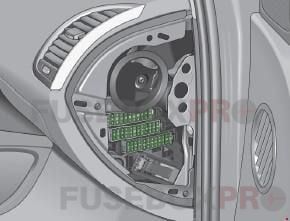 audi q7 2005 2015 right side fuse box location