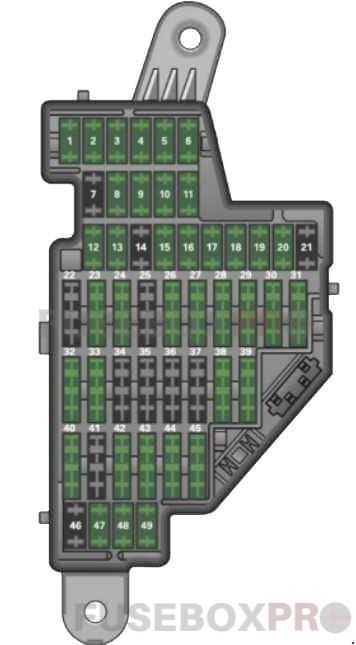 audi tt 2006 2014 dashboard fuse box