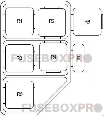 bmw 3 series e36 1990 2000 relay carrier under lh side of dash