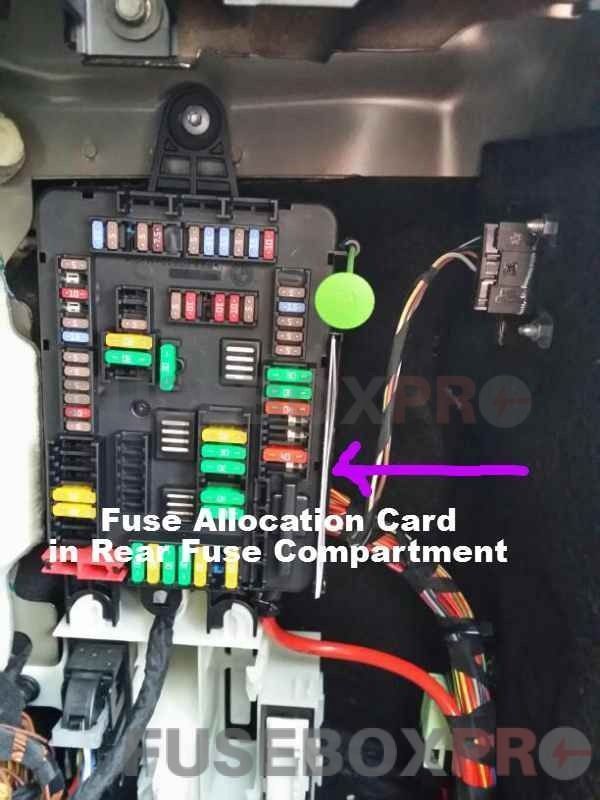 BMW X5 (F15) fuse box and relay Diagrams (2013-2018)