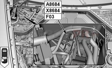 bmw x6 (e71 & e72) 2007 2014 engine compartment fuse holder s63