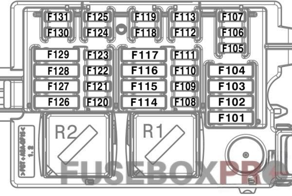 bmw x5 g05 2019 2022 left fuse box diagram