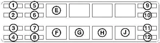 Bobcat 325 328 Mini Excavator fuse box diagram