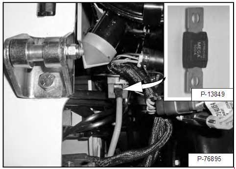 Bobcat S185 (Skid-Steer Loaders) Location of the Main Fuse