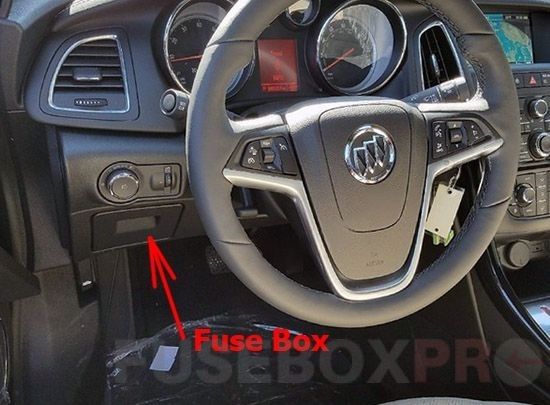 buick cascada 2016 2019 instrument panel fuse box location