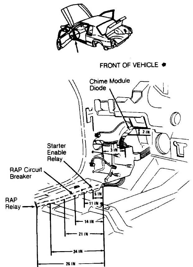 cadillac seville fuse box diagram relay location 2 1990