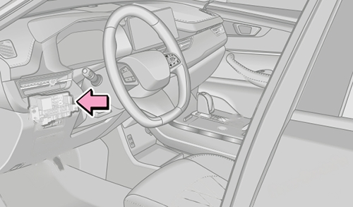 Location of the fuses in the passenger compartment: Chery Tiggo 8 PRO (2020-2023)