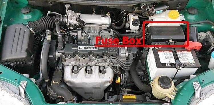 Chevrolet Aveo 2002 2006 en fuse box location